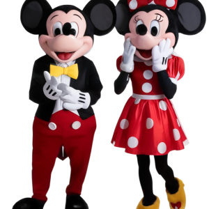 Mascottes Mickey et Minnie